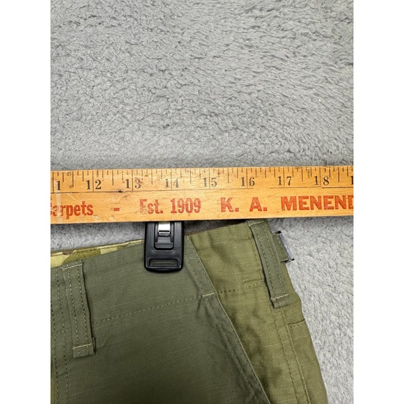 Rag Bone Shorts Mens 34 Olive Green Cotton Khakis Button Fly Flat Front Pockets - Picture 8 of 10
